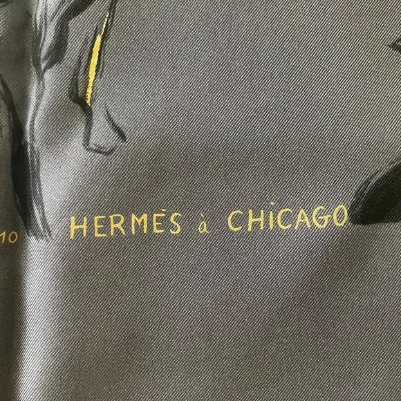 Hermes Chicago Limited Edition 90 cm Silk Scarf - Picture 2 of 7